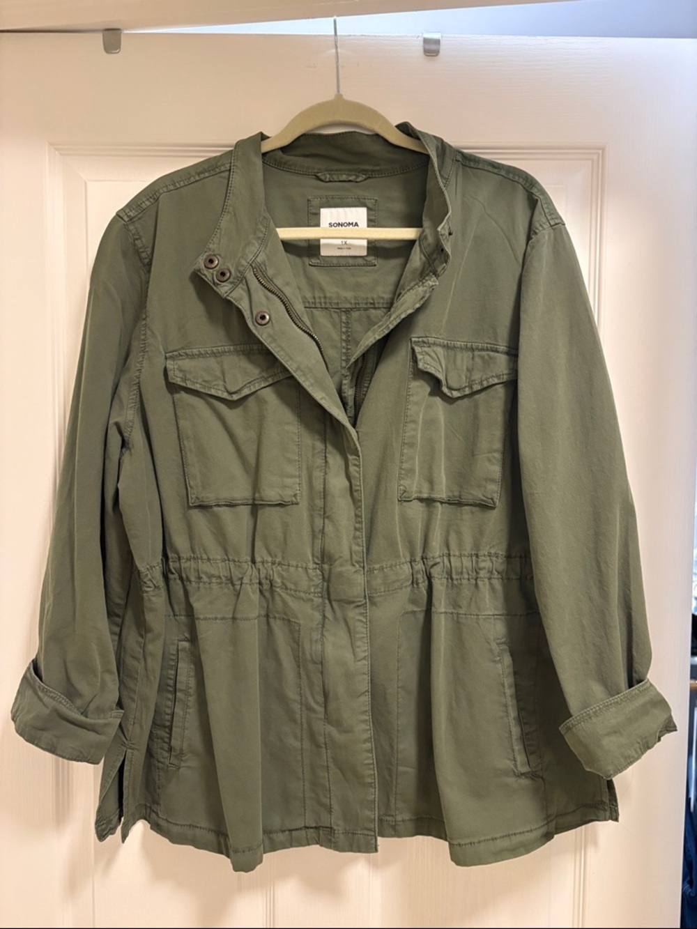 SONOMA Olive Green Utility Jacket for Women